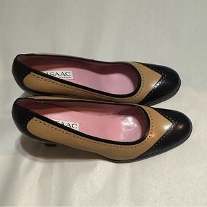 Escarpins Isaac Mizrahi Marron En Feutre - Talons Hauts, Pointure 10 US, Italie, Neuf Sans Boîte